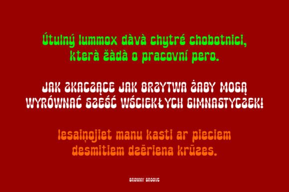 Browny Groove Font - Preview 6
