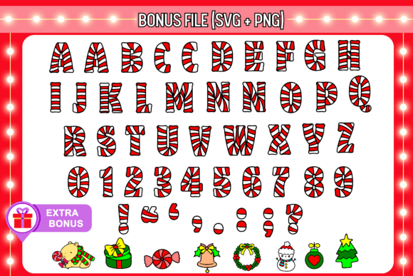 Candy Cane Font - Preview 2