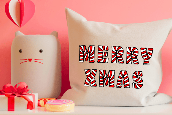 Candy Cane Font - Preview 5