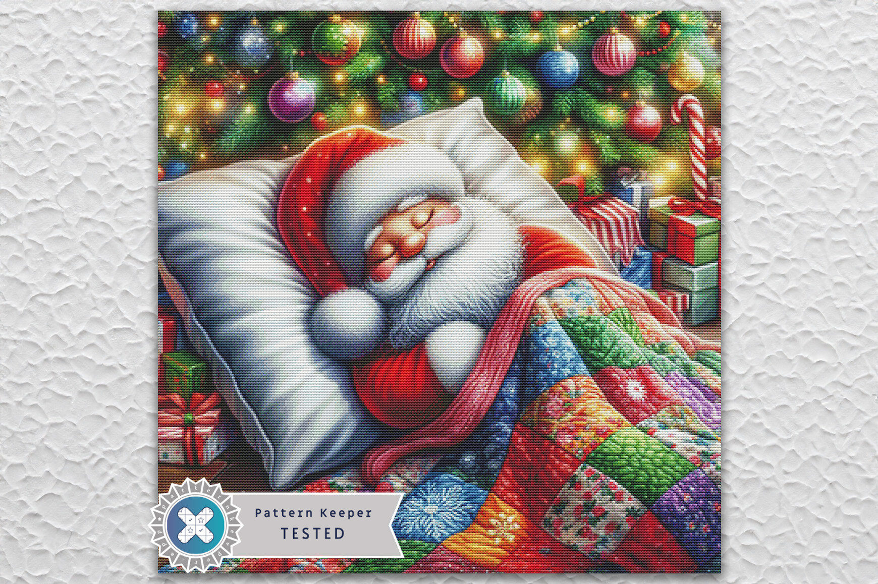 Christmas Santa Cross Stitch Pattern PDF