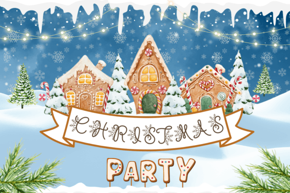 Christmas Snowflakes Font - Preview 6