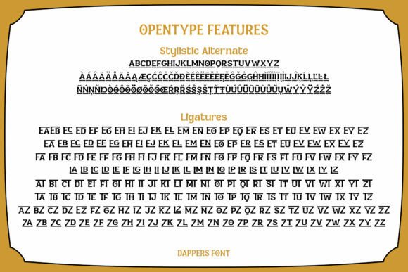 Dappers Font - Preview 3