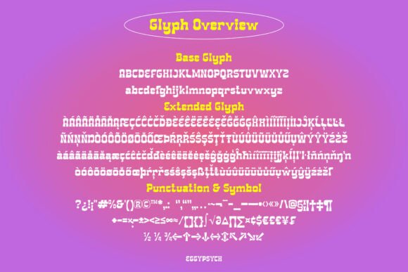 Eggypsych Font - Preview 1