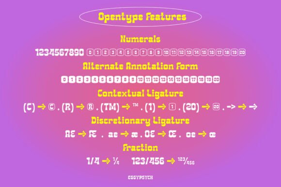 Eggypsych Font - Preview 2