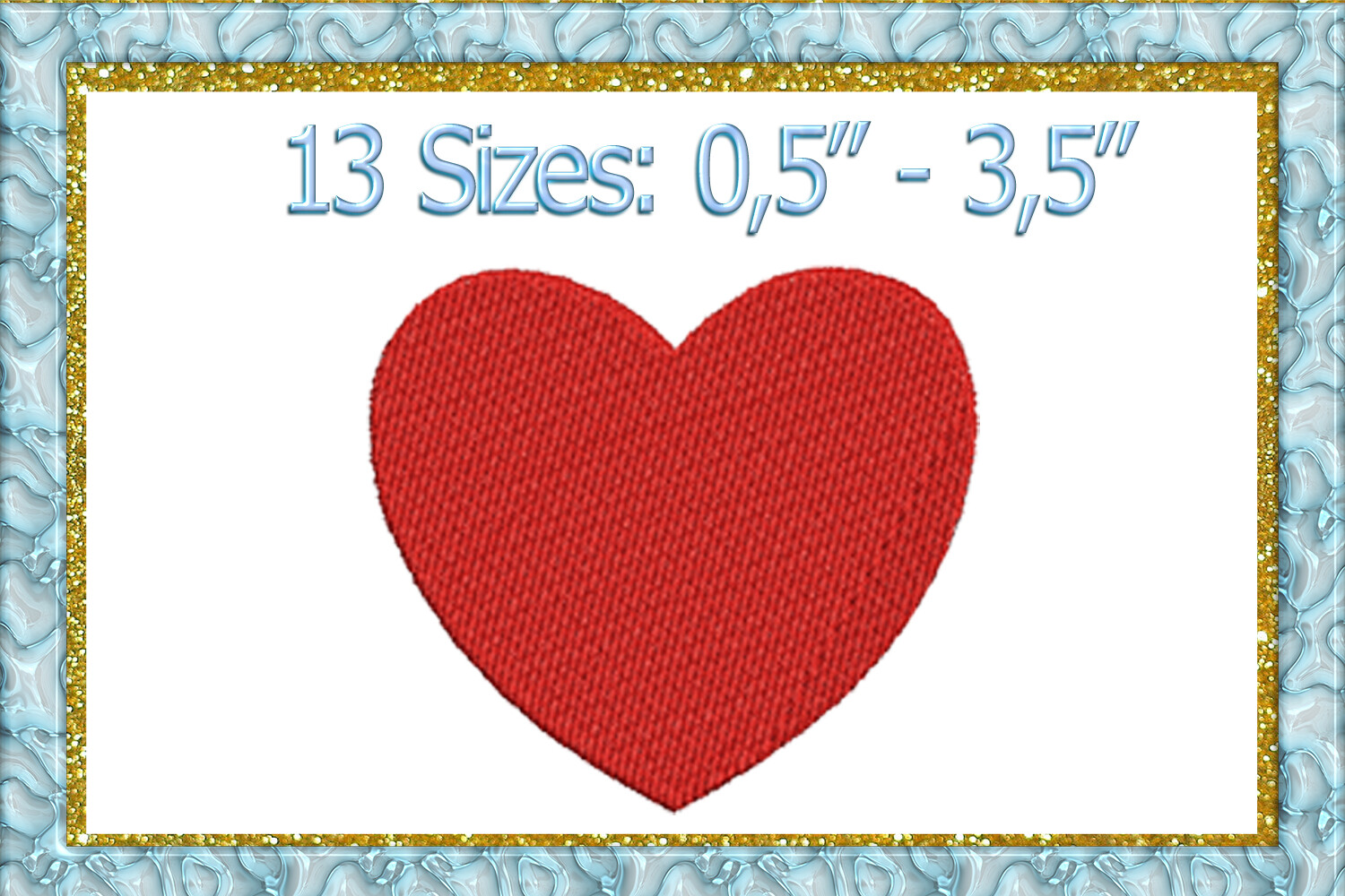 Heart Embroidery Design
