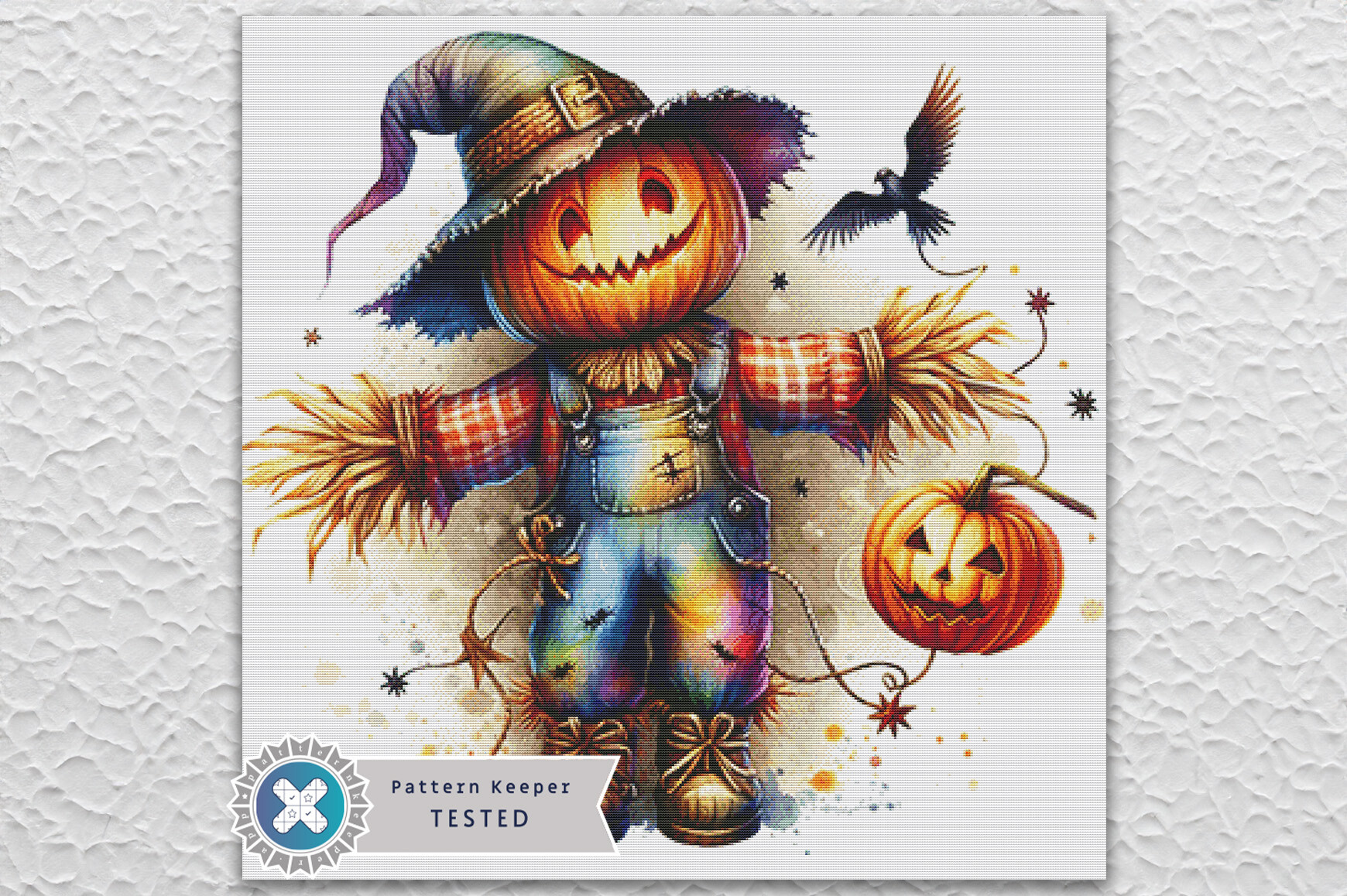 Halloween Scarecrow Cross Stitch Pattern
