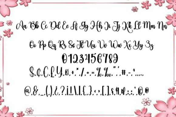 Kamala Wedding Font PNG with transparent background - Preview 2