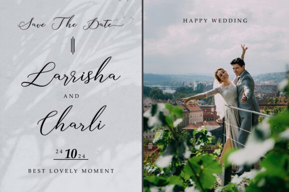 Larrisha Font PNG with transparent background - Preview 2