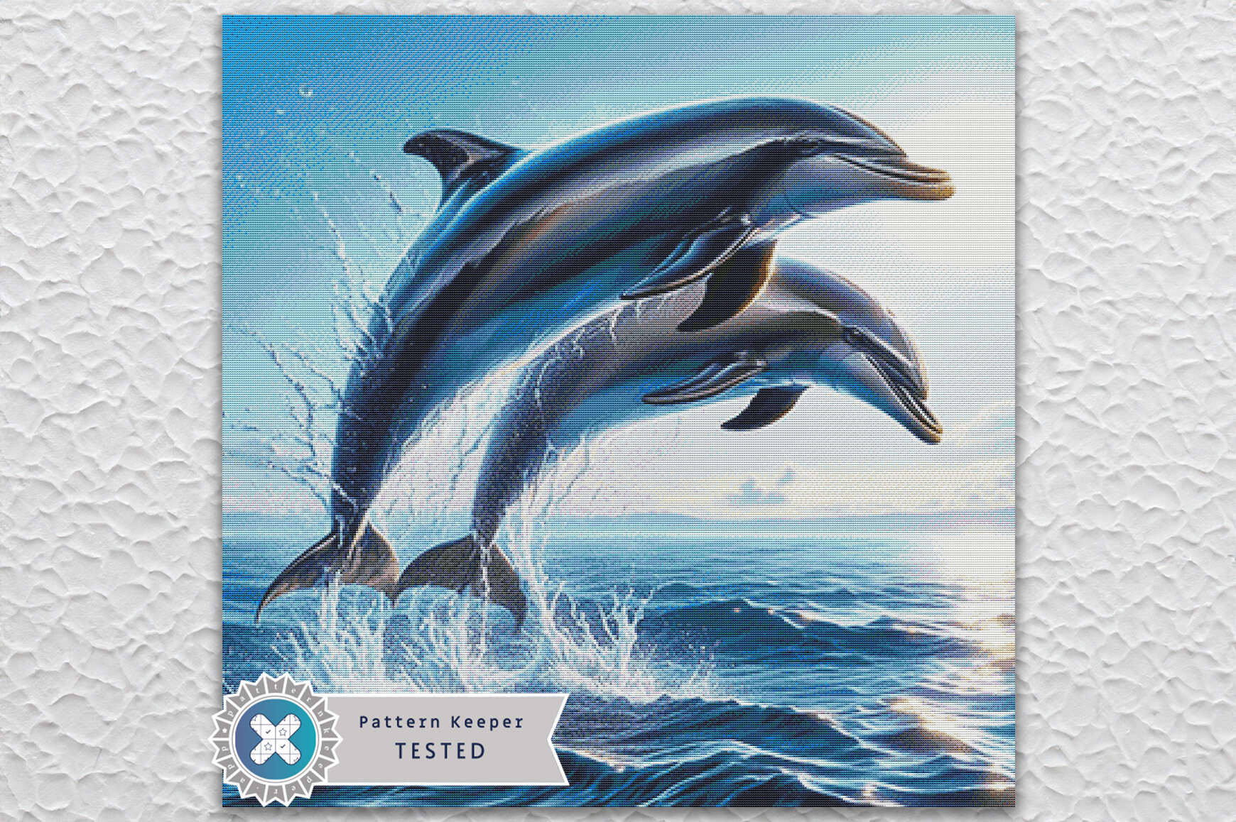Love Dolphins Cross Stitch Pattern PDF