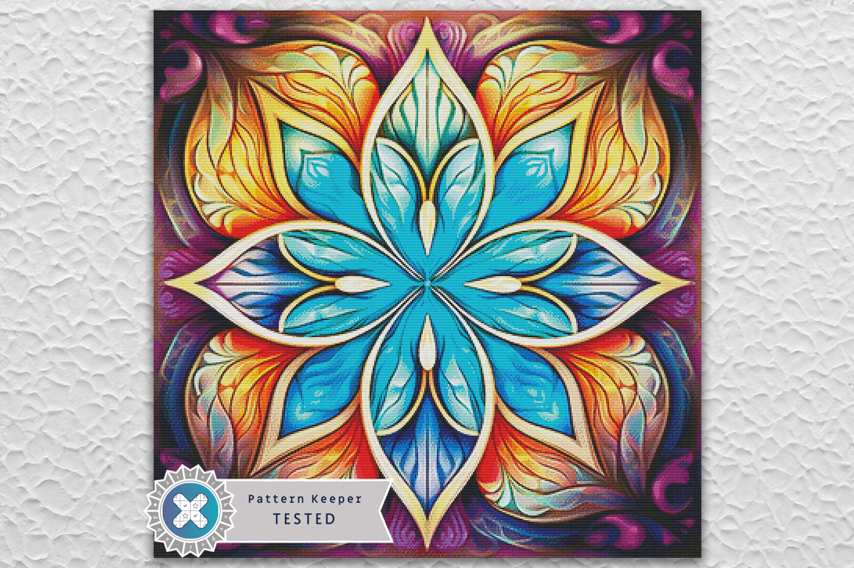 Mandala Full Coverage Cross Stitch PDF