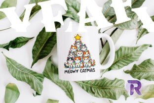 Meowy Catmas Christmas Cat Tree PNG Graphic by Revelin · Creative Fabrica