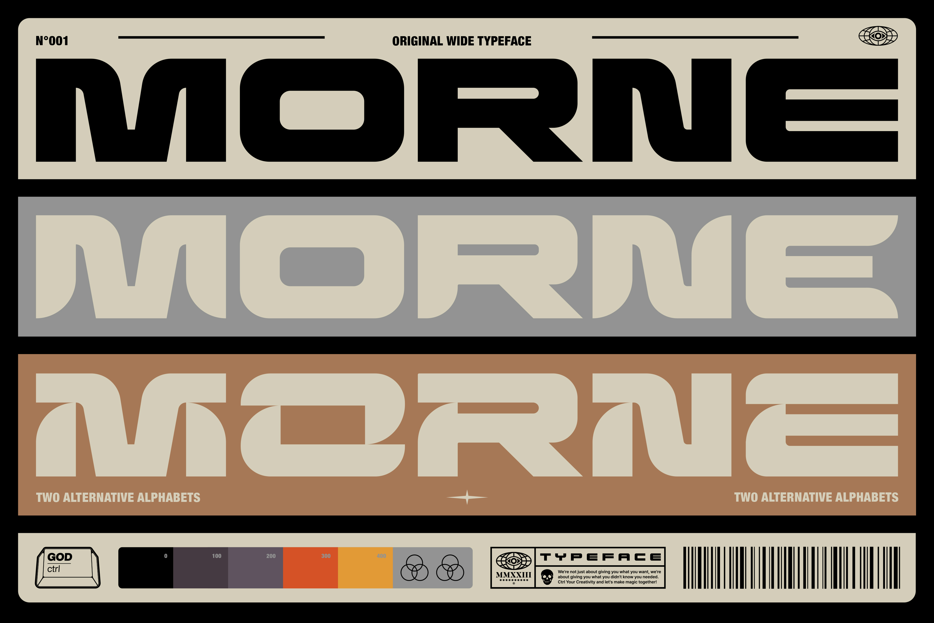 Morne preview: bold display poster typeface