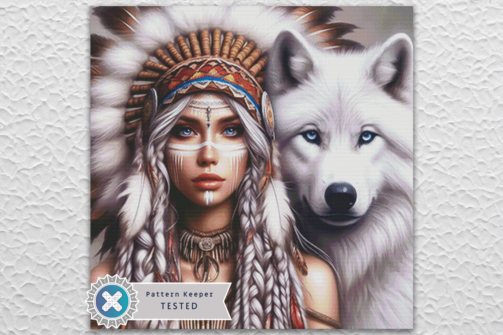Native American Cross Stitch Pattern PDF
