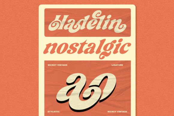 Nickey Vintage Font PNG with transparent background - Preview 3