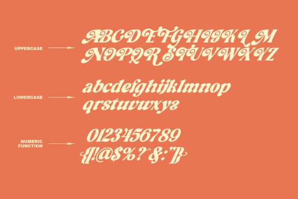 Nickey Vintage Font PNG with transparent background - Preview 5