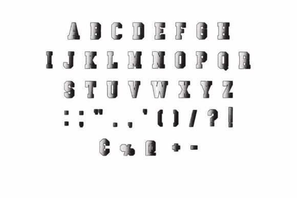 Polar School Font PNG with transparent background - Preview 3