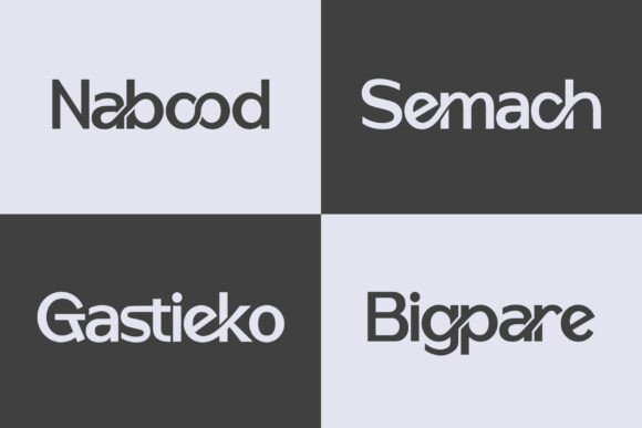 Rabsur Font PNG with transparent background - Preview 1