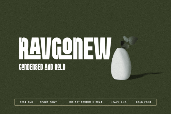 Ravgonew Font PNG with transparent background - Preview 2