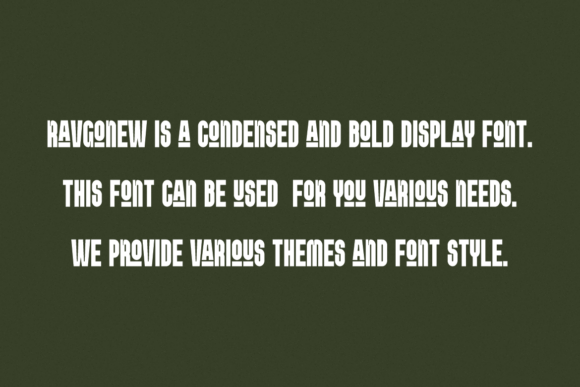 Ravgonew Font PNG with transparent background - Preview 3
