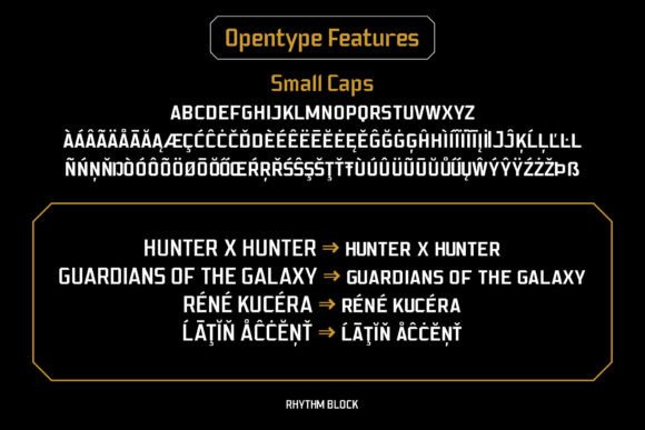 Rhythm Block Font PNG with transparent background - Preview 3
