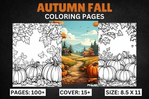 100+ Autumn Fall Coloring Pages for Kids