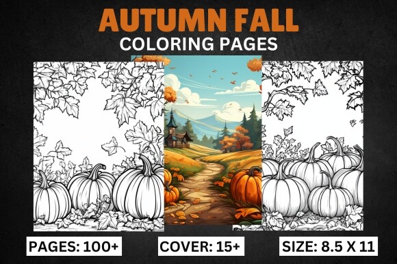 100+ Autumn Fall Coloring Pages for Kids