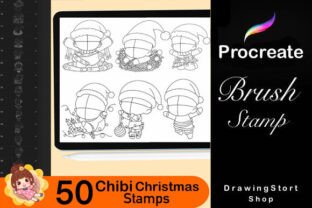 50 Procreate Chibi Christmas Stamps Graphic by DrawingStoryShop ...