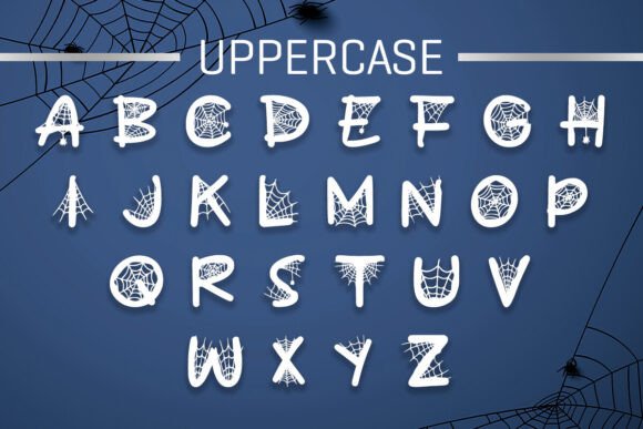 Black Spider Web Font - Preview 1