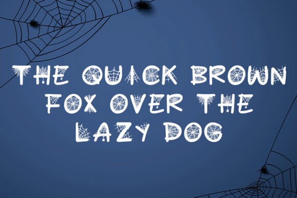 Black Spider Web Font - Preview 5