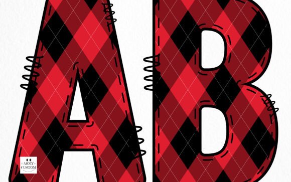 Buffalo Plaid Army Font - Preview 1