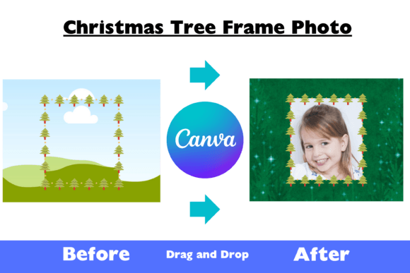 Christmas Tree Frame Canva Frames
