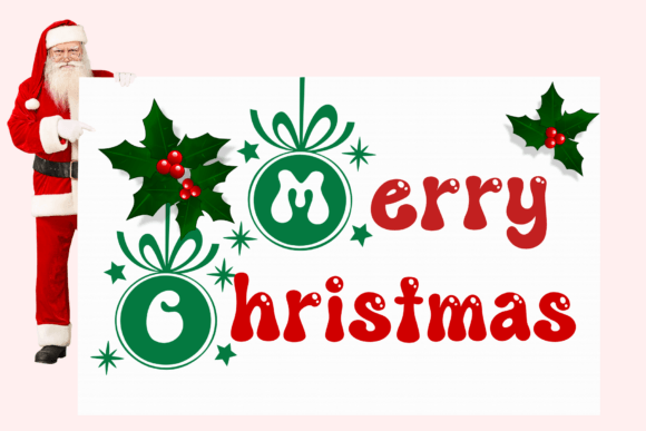 Christmas Balls Retro Font - Preview 4