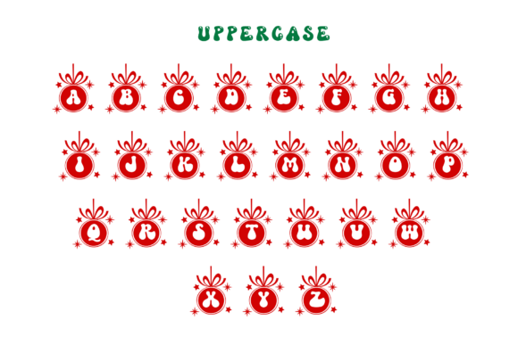 Christmas Balls Retro Font - Preview 5