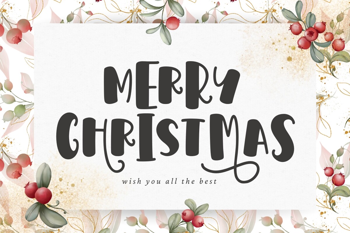 Fancy Christmas Font - photo 3
