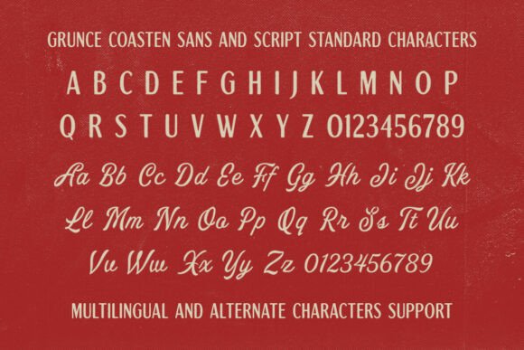 Grunce Coasten Font - Preview 5