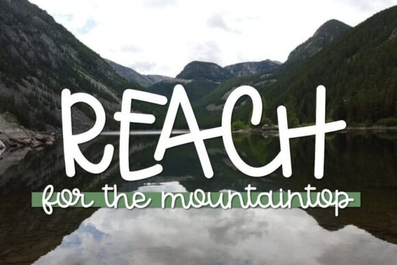 Montana Mountain Font PNG with transparent background - Preview 1