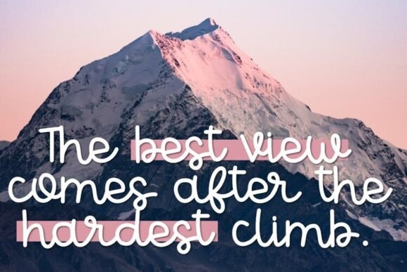 Montana Mountain Font PNG with transparent background - Preview 2