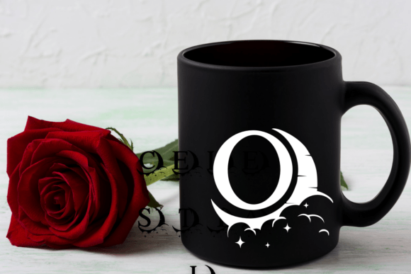 Night Moon Monogram Font PNG with transparent background - Preview 4