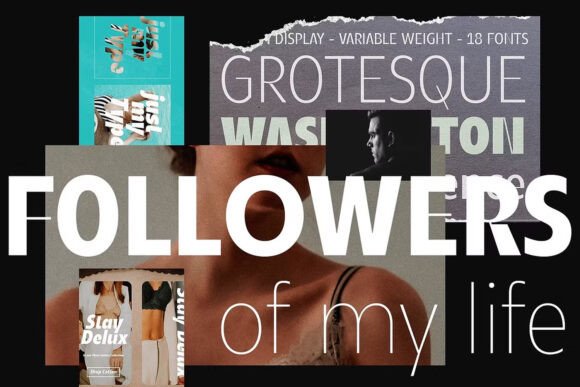 Popten Display Font PNG with transparent background - Preview 6