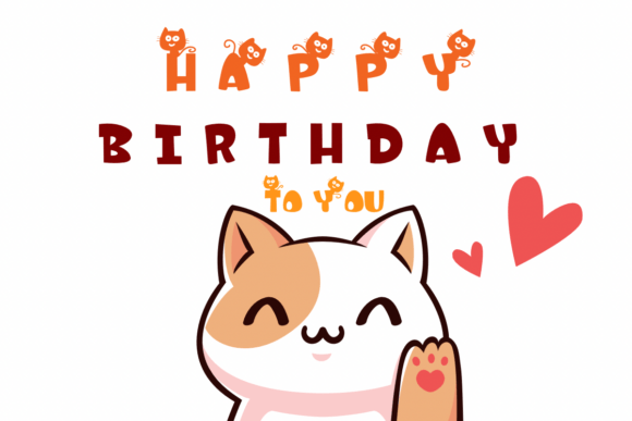 Shadow Cat Font PNG with transparent background - Preview 5