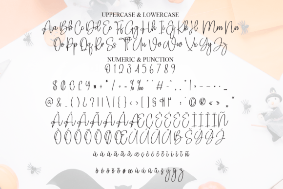 Signature Halloween Font PNG with transparent background - Preview 6