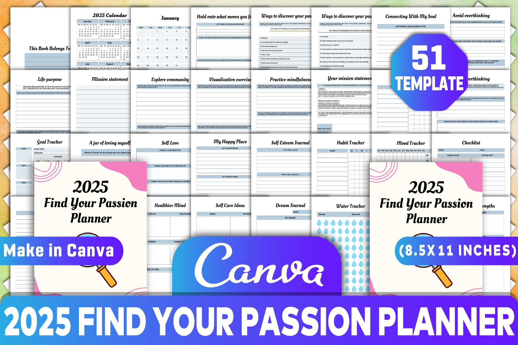 2025 Find Your Passion Planner Graphic by KDP GRAVITY · Creative Fabrica
