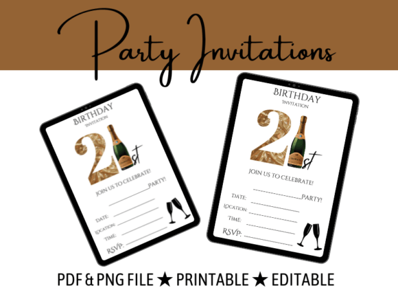 21st Party Invitation