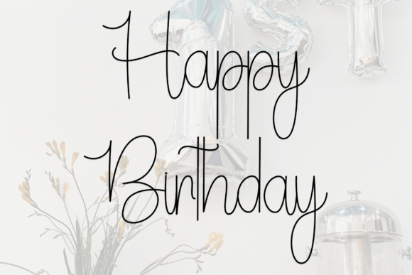 Birthday Signature Font - Preview 6