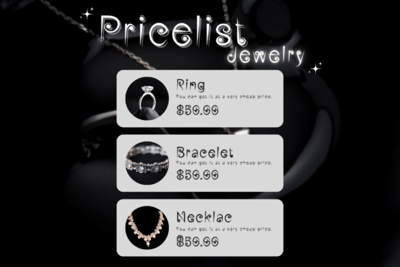 Black Pearl Font - Preview 2