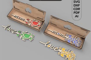 Boxed Flower Gift Laser Cut Svg Files · Creative Fabrica