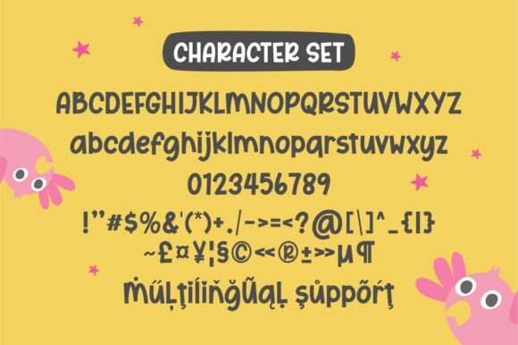 Chirp Birds Font PNG with transparent background - Preview 4