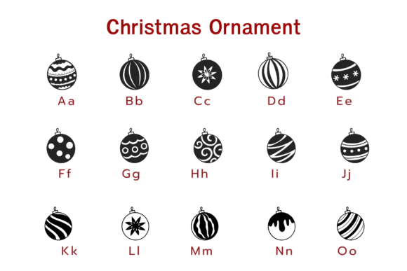 Christmas Ornament Font - Preview 1