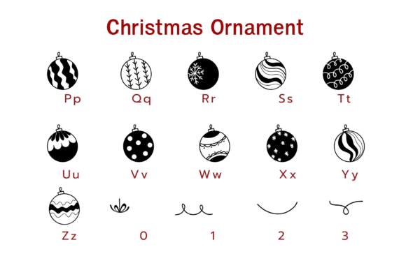 Christmas Ornament Font - Preview 2