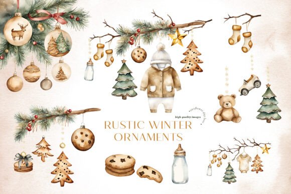 Christmas Ornament Nursery Decor Clipart